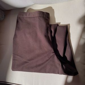 Alfred Dunner Brown Pant - Size 12 Straight Leg. Short